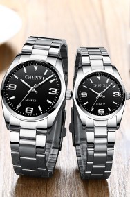 Zegarek damski czarny 35mm z bransoletą stalowa kwarcowy nowy unisex-2