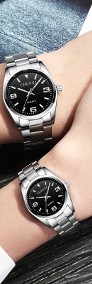 Zegarek damski czarny 35mm z bransoletą stalowa kwarcowy nowy unisex-3