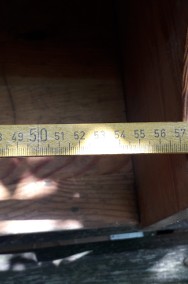 Podwójna półka z prawdziwego drewna, 59x35 (dolna) 21 (górna) x 21-2
