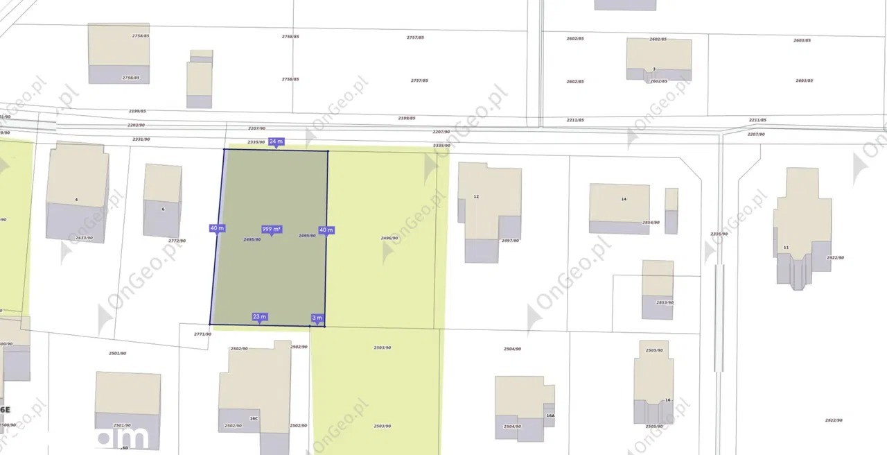 Działka pod zabudowę mieszkalno-usługową | Łaziska Dolne | 1000 m² – pohled 5