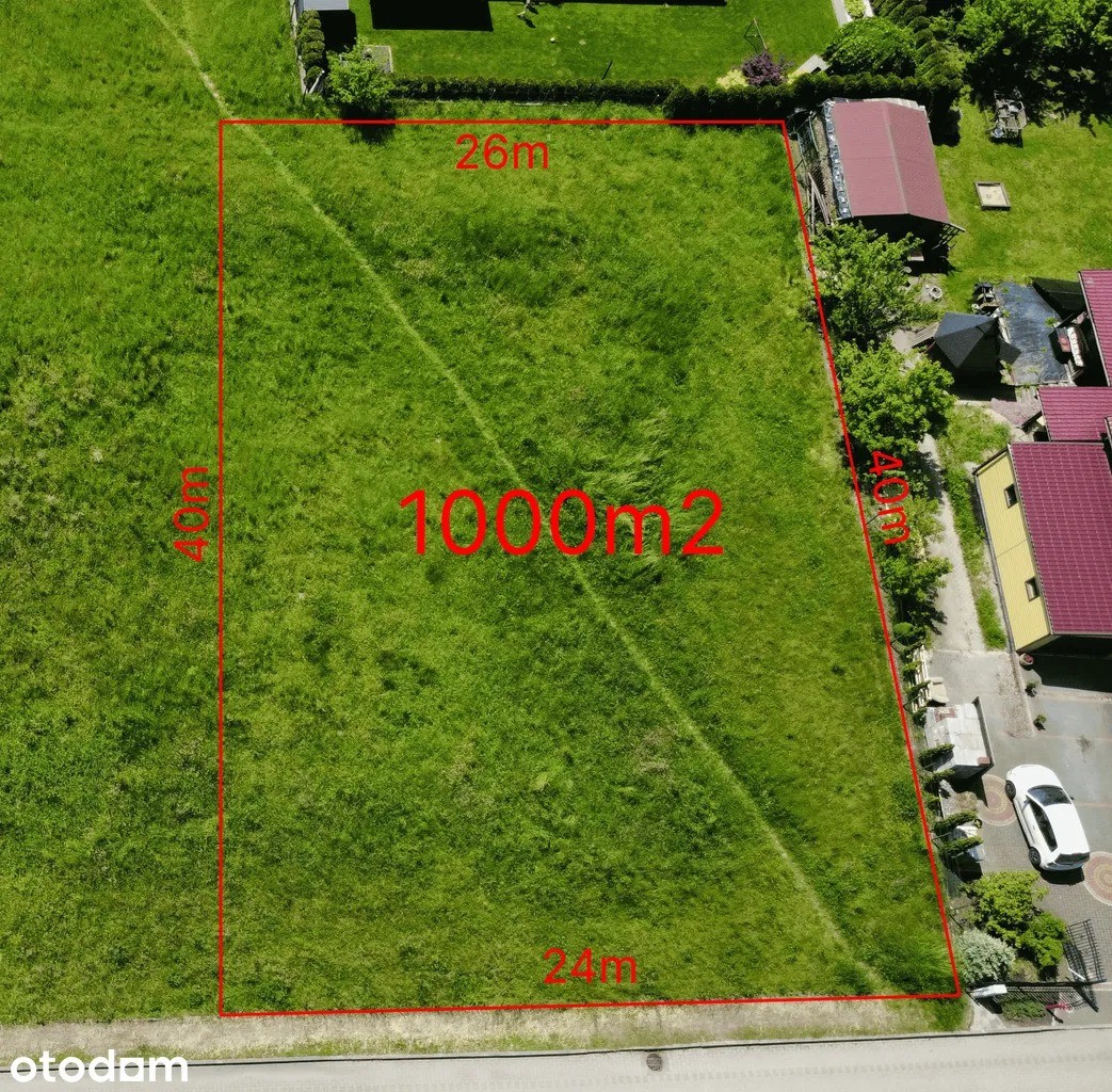 Działka pod zabudowę mieszkalno-usługową | Łaziska Dolne | 1000 m² – pohled 3