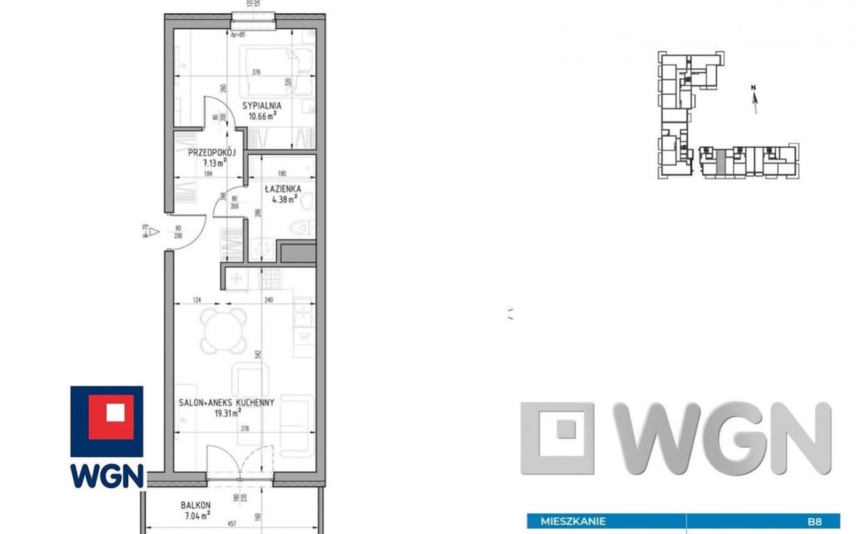 Mieszkanie na sprzedaż, 41 m², 2 pokoje Lublin