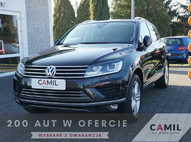 Volkswagen Touareg II w wersji Exclusive, bogate wyposażenie, super stan, rok gwarancji,-1