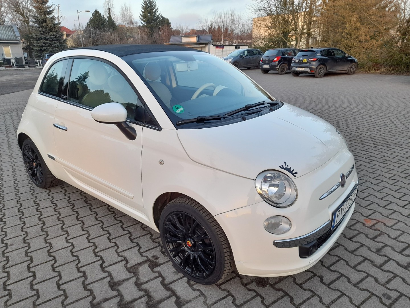 Fiat 500 kabriolet, 1,2 - 69 KM, bezwypadkowy, super stan, udokumentowany przeb.