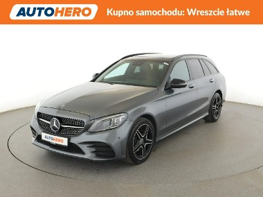 Mercedes-Benz Klasa C W205 mHEV 4x4 automat multibeam LED skóra/alcantara panorama virtual cocp-1