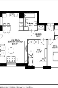 Nowe przestronne mieszkanie 3 pokojowe z balkonem-2