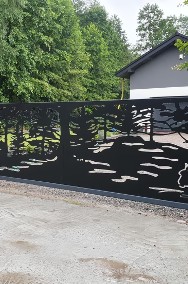 Nowoczesne ogrodzenie almuminiowe- przęsła metalowe - bramy - furtki-2