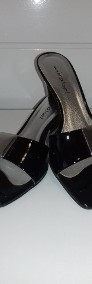 Buty damskie – skórzane klapki, czarne „Mirabel”, do sprzedania-4