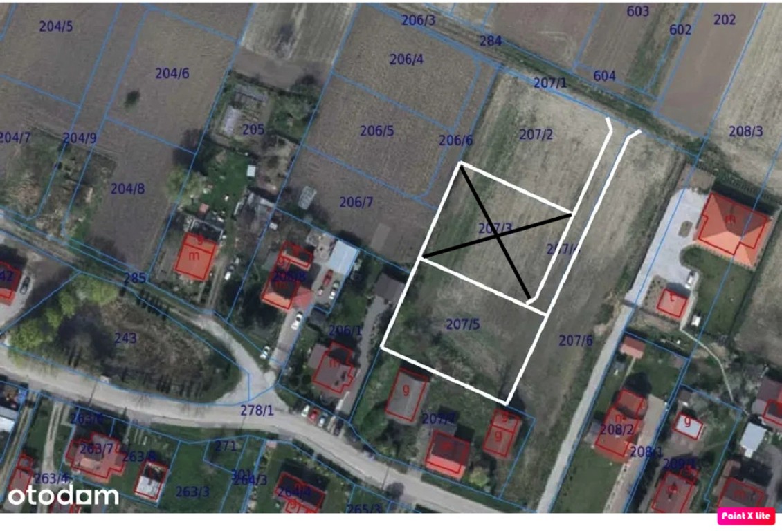Ostatnia działka budowlana 1195 m² – Bystre - Widok 2