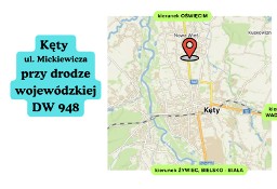 Działka inwestycyjna przy ruchliwej trasie - DW948 - KĘTY