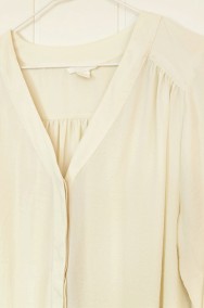 Prosta koszula kremowa H&M 44 XXL 2XL elegancka luźna bluzka-2