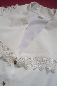 Elegancka Biała Koszula Gipiura 42 XL-2