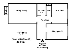 Okazja! Mieszkanie 2 pokojowe , osiedle A.Asnyka