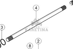 Claas Axion 870 Wałek Przekładni Skrzyni Biegów 0011708470 00 1170 847 0