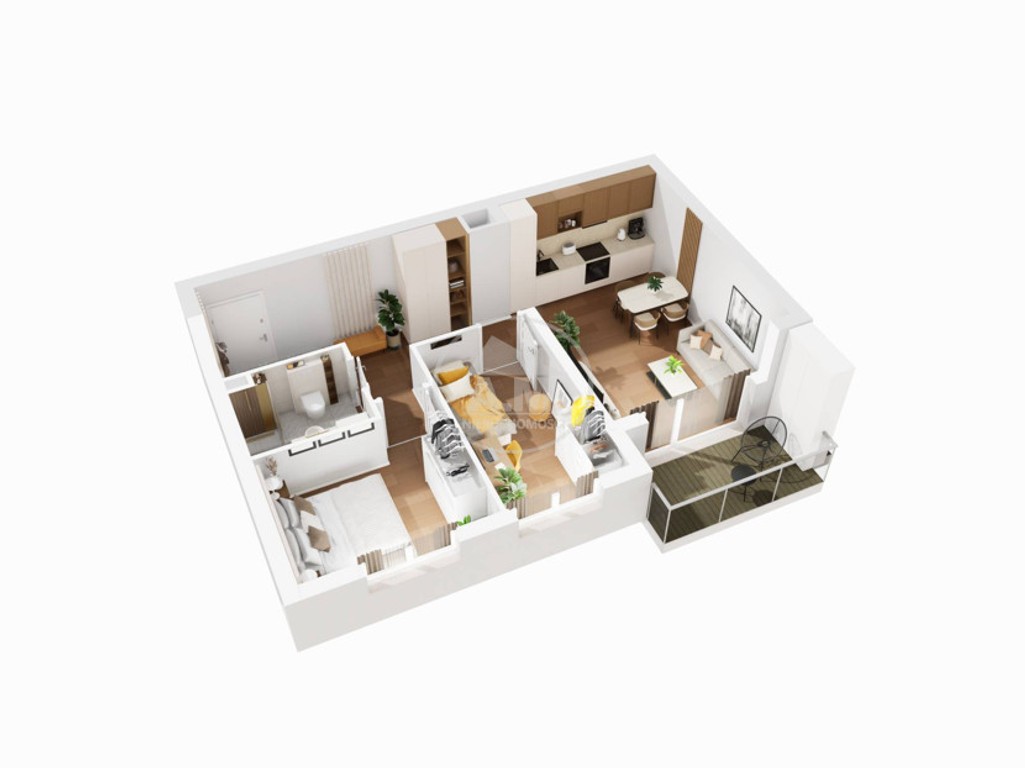 Mieszkanie na sprzedaż, 3 pokoje, 53 m², Wrocław
