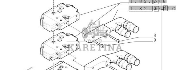 New Holland T6010 T6070 Sekcja zaworu hydr 84230200-1