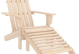 vidaXL Krzesło ogrodowe Adirondack z podnóżkiem, drewno jodłoweSKU:315862*