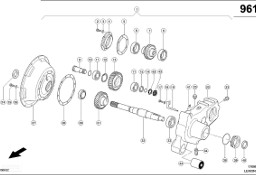 Claas Lexion 600 ODBIÓR SIŁ.OBUDOWA 0007699861 (Przekładnia rozdzielająca)