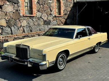 Lincoln Town Car Coupe 1979 big block piękny top lux klasyk welury drewno-1