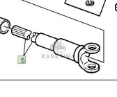 John Deere 6810 6910 6910S Półoś Długa Jarzmo z Wałem L101811