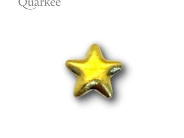 złota biżuteria nazębna Quarkee 22K Gold Star Large / złota gwiazdka duża-2