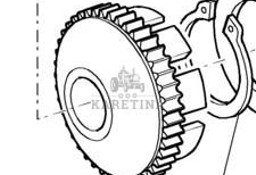 New Holland T7000 T7030 Koło Zębate Napędu Mostu Przedniego CZĘŚCI 5164773 87699456