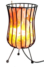 Lampa Solna w Metalowym Koszu – Wysoki Kosz z solą-2