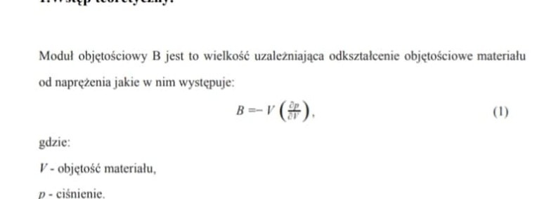 "Moduł objętościowy monokryształu fcc argonu" - Sprawozdanie-1