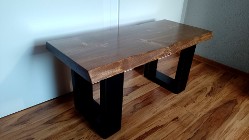 stolik kawowy rustyk z drewna drewniany ława stół loft 96cm drewno L01