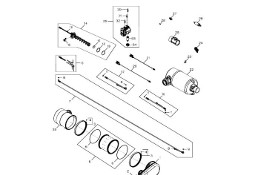 John Deere 9470RX - Rura wydechowa DZ100419 (Silnik)