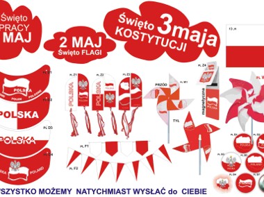 Chorągiewki - flagi Polskie wzystko w barwach Polski-1