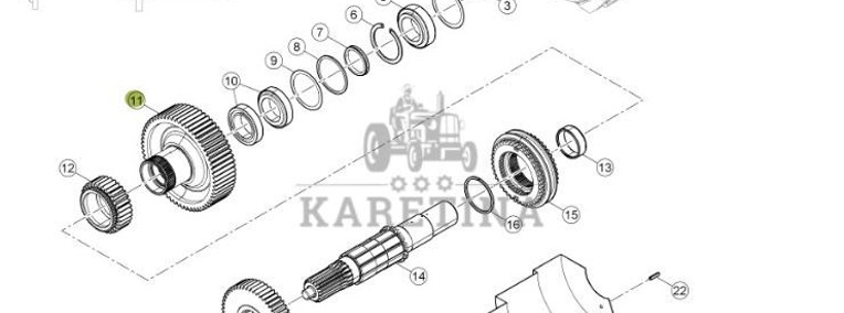 Claas Arion 630 - skrzynia biegów - WOM synchronizator 0011368090-1