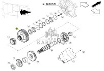 Claas Arion 630 - skrzynia biegów - WOM synchronizator 0011368090