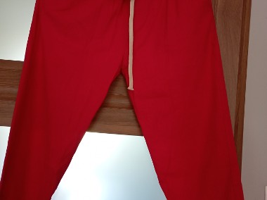Czerwone damskie spodnie-2