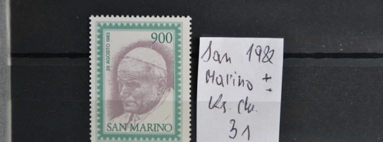 Papież Jan Paweł II. San Marino I ** Wg Ks Chrostowskiego 31-1