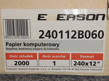 papier komputerowy EMERSON ni5574, koperta placowa 210x6-1