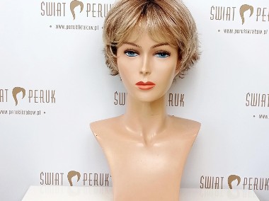 Krótka blond peruka syntetyczna Staszów-1