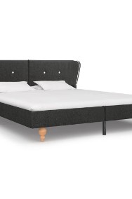 vidaXL Rama łóżka, ciemnoszara, płótno konopne, 160 x 200 cm 280570-2