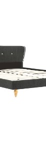 vidaXL Rama łóżka, ciemnoszara, płótno konopne, 160 x 200 cm 280570-3