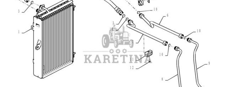 New Holland T6090 Rurka hydrauliczna 84291021-1