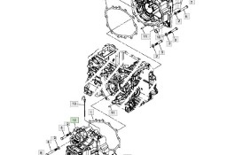 John Deere 3120 3320 3520 3720 - oś tylna obudowa LVU801518