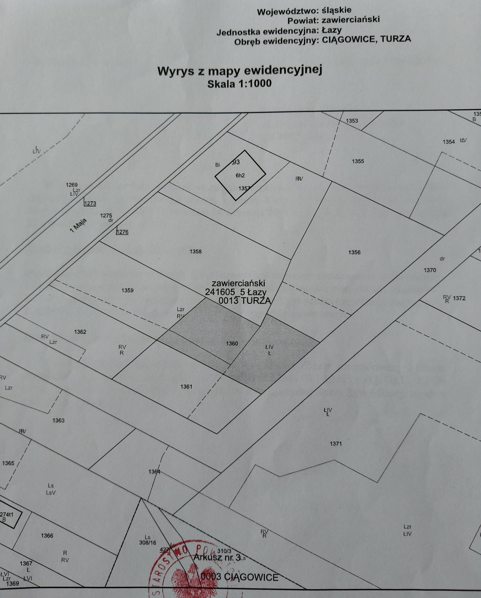Atrakcyjna działka | 1,125 ha | Turza, Ciągowice k. Łaz | woj. śląskie - Widok 6