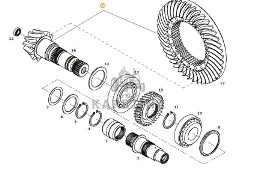 Fendt 414 Vario - wałek atakujący + talerz G404100410013