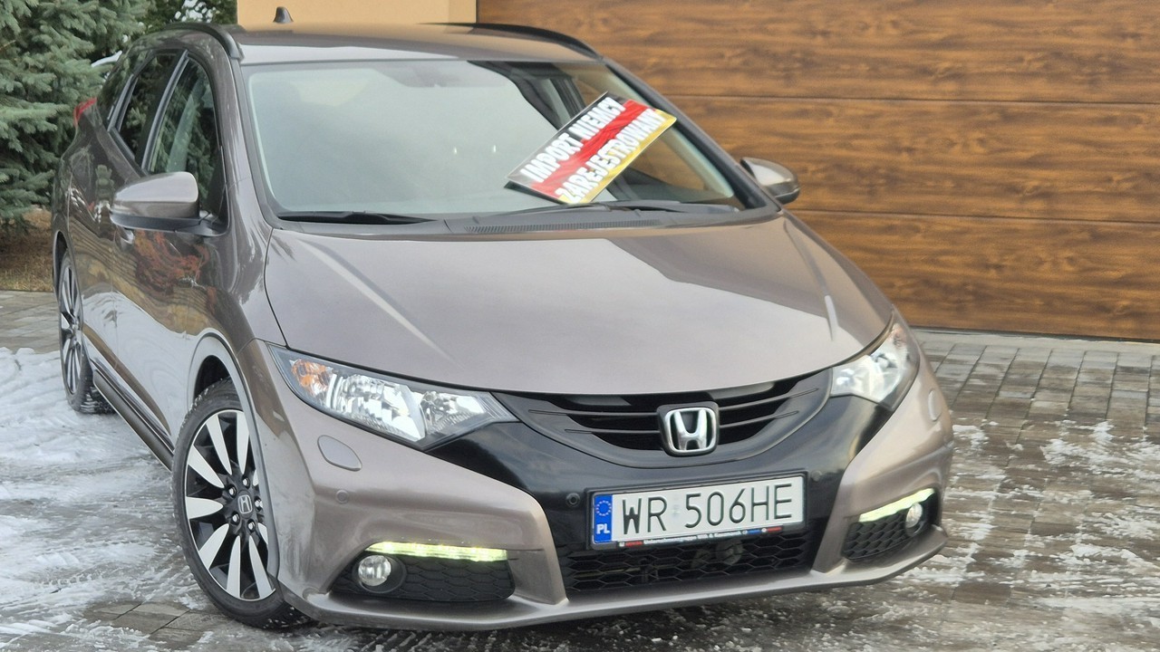 Honda Civic IX Vat 23% 1.8B, 2014r, Przebieg 130tyś km, Bogata Opcja, 1 Właściciel,