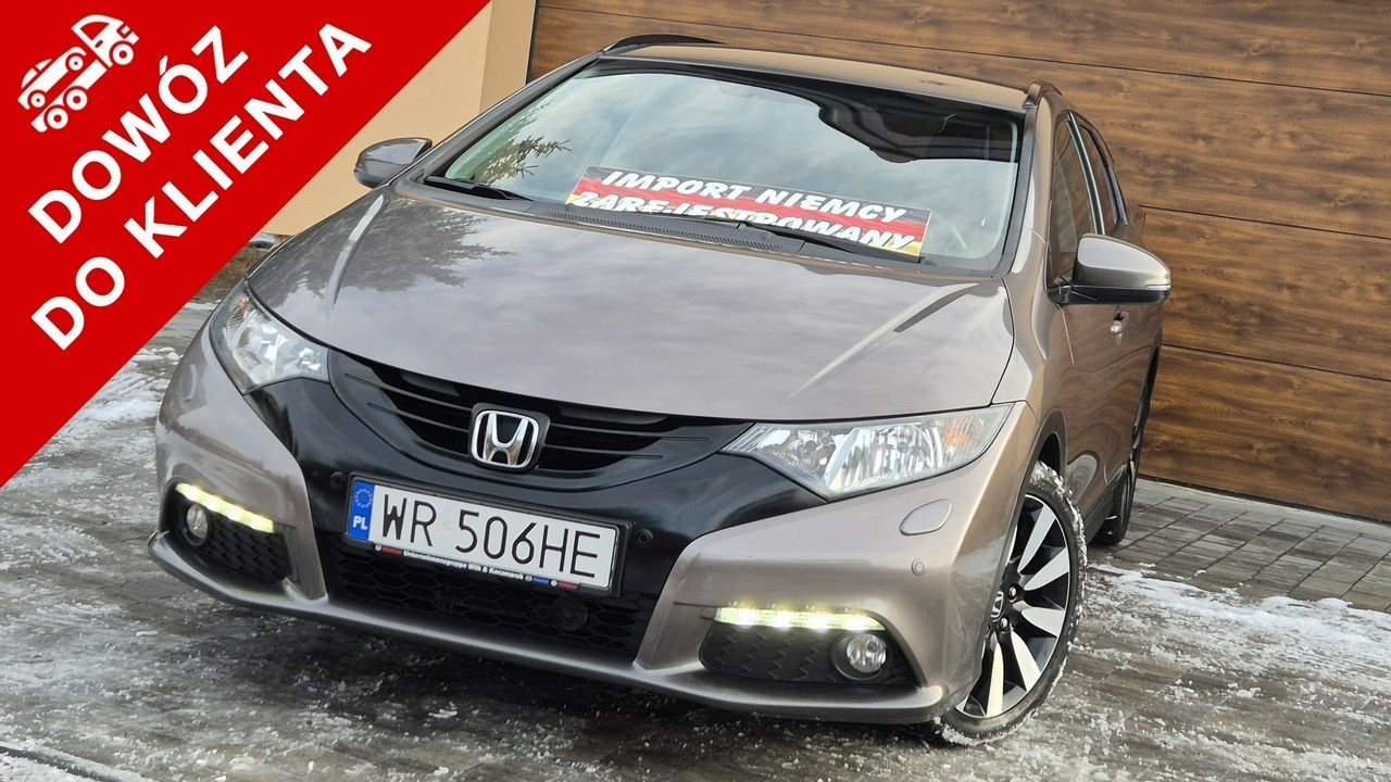 Honda Civic IX Vat 23% 1.8B, 2014r, Przebieg 130tyś km, Bogata Opcja, 1 Właściciel,