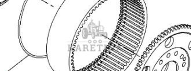 Fendt 930 933 936 939 942 Vario Gen 6 Koło Zębate Koronkowe Osi Przedniej CZĘŚCI H218PF050030A-1