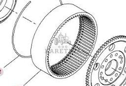 Fendt 930 933 936 939 942 Vario Gen 6 Koło Zębate Koronkowe Osi Przedniej CZĘŚCI H218PF050030A