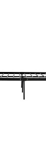 vidaXL Rama łóżka, czarna, metalowa, 140 x 200 cm 284639-4