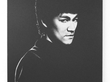 Bruce Lee Obraz ręcznie grawerowany na blasze ...-1