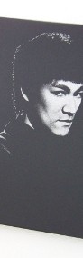 Bruce Lee Obraz ręcznie grawerowany na blasze ...-3